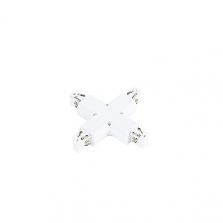 3 phase track - cross joint - white